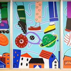 Partial Detail of Window to Our Worlds - Part 1